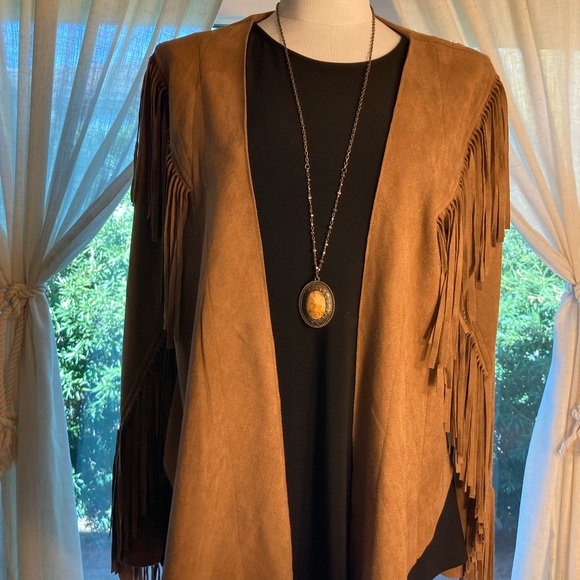 Size small, Fringed open front jacket. Vocal brand. Beautifully crafted. - Picture 2 of 7